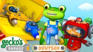 Die Kipplaster-Rutsche | 90-minütige Zusammenstellung｜Geckos Garage Deutsch｜LKW für Kinder ️