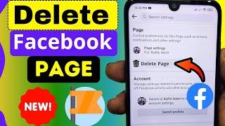 How to Delete FACEBOOK PAGE Permanently 2025