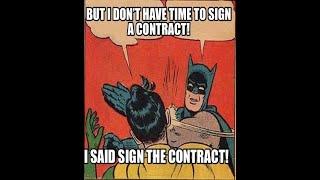 What kind of a contract am I signing? Should I even care? How do I know what I am signing?