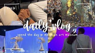 cozy art exhibit vlog | da vinci genius