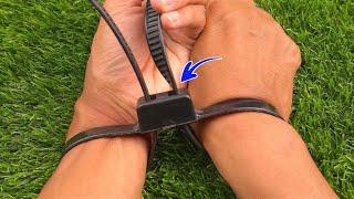 Few People Know, How Easy It Is To Undo A Zip Tie Without Cutting It!