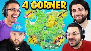 The 4 CORNER CHALLENGE in Fortnite Chapter 2!