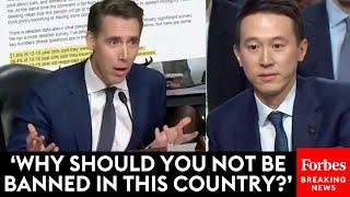 FIERY: Josh Hawley Piteously Grills TikTok's CEO At Senate Hearing On Online Child Safety