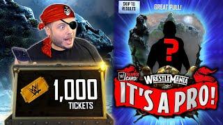 FIRST WRESTLEMANIA 37 PRO!! Crazy 1000+ Ticket Pack Opening! | WWE SuperCard