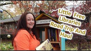 Searching for every little free library I can find on a road trip!