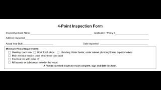 Florida 4-Point Inspection Explained | What You Need to Know