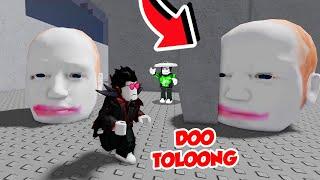 KABUR DARI KEJARAN KEPALA PALING NGAKAK DI ROBLOX!!!