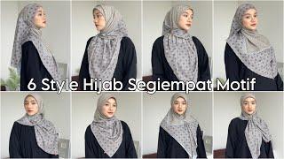 Tutorial Hijab Square Motif Lebaran/Bukber