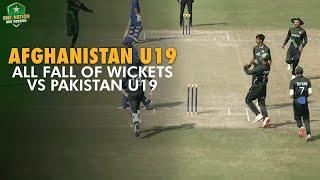 Fall of Afghanistan U19 Wickets against Pakistan U19 | 50-Over Tri-Series in Dubai, 2024