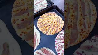 New flower meat pie with various flavors! #cooking #delicious #satisfyingvideo