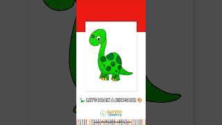  Let's Draw a Dinosaur  | Drawing for School ‍ #art #shorts #trending #school #diy #drawing