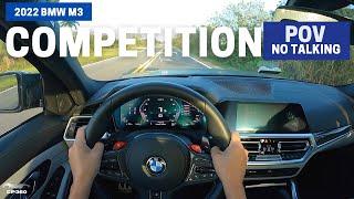 2022 BMW M3 Competition xDRIVE - POV DRIVE 0-60 launch control