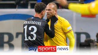 Kosovo players walk off the pitch resulting in a suspended Nations League match against Romania