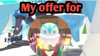 My offer for Ice Golem in Adopt Me (Overpay)