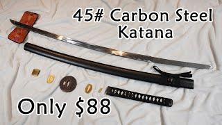 Japanese swords Katana 45# Carbon Steel by Dragon Sword