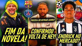 VOLTA de NEYMAR! RESPONDEU o BARÇA! - ENDRICK FORA do REAL! - GUARDIOLA na SELEÇÃO - REAL no MERCADO