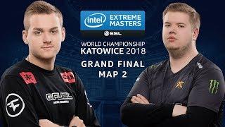 CS:GO - FaZe vs. Fnatic [Inferno] Map 2 - GRAND FINAL - IEM Katowice 2018