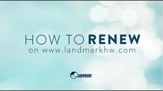 How to Renew Your Home Warranty on Landmark's Website