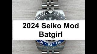 2024 #Seiko #mod #Batgirl on a #Jubilee #bracelet!!!! Non GMT