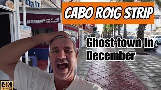 whats happened to this place?  cabo roig strip (december)