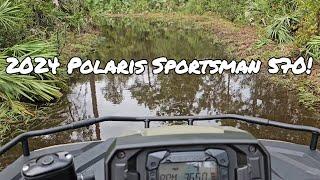 Mudding my 2024 Polaris Sportsman 570 After The Hurricane!