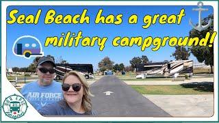 SEABREEZE RV PARK.  Military camping near the Pacific Ocean on board Seal Beach NWS HONEST REVIEW