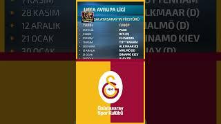 İşte Galatasaray'ın UEFA Avrupa Ligi Fikstürü  #galatasaray #cimbom #galatasaraysk