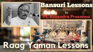 Bansuri/ Flute lessons on Raag Yaman by Guru Pt. Rajendra Prasanna