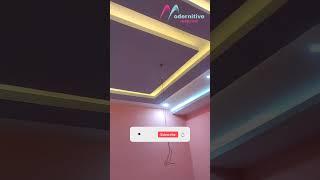 False Ceiling Design for 11x12 Bedroom  #interior #gypsumceiling #shorts