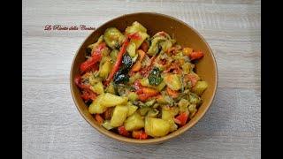 Contorno di verdure in padella. Ricetta facile