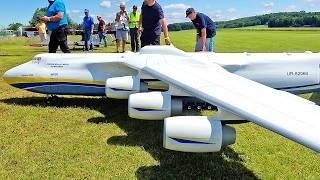 94KG GIANT ANTONOV AN-225 TURBINE RC SCALE MODEL AIRPLANE FLIGHT DEMONSTRATION