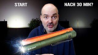 Wie lange leuchtet die OLIGHT I5T - Leistungsabfall nach 30 Minuten?