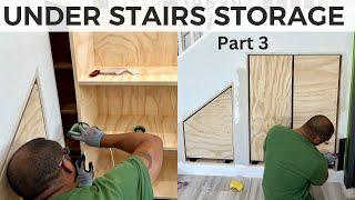 DIY Under Stairs Makeover | Part 3 - Pull Out Drawers with Shelving