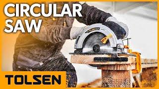 TOLSEN® Circular Saw with Laser Guide 7-1/4-Inch Circular Saw for 120V Market #circularsaw