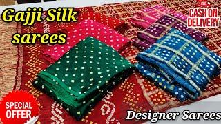 2023 Special Trading Pure Gajji Silk Bandhani Ghatchola Saree #gajjisilk #trandingsaree #2023 #kcpc