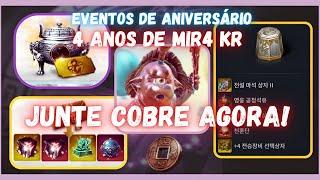 ( SAGA MIR4 COREANO ) CONFERINDO AS NOVIDADES EM GAME / EVENTOS DO 4º ANIVERSÁRIO JUNTE COBRE!#mir4