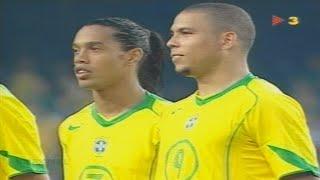 Ronaldo Phenomenon / Ronaldinho / Roberto Carlos Legendary Show ! ( Brazil vs Catalonia  2004 )