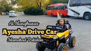 Ayesha Drive Car at Merghazar| Kids Playing |Raja Zafar ul haq Vlogs