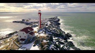 Greenlight Studios, Yes we are licensed Drone Operators. Check us out @ Cape Forchu Lighthouse