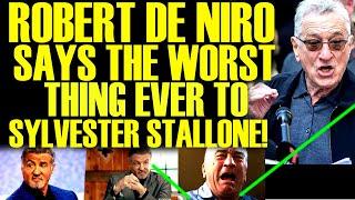 ROBERT DE NIRO LOSES IT WITH SYLVESTER STALLONE AS WOKE HOLLYWOOD & MEDIA FALL IN FINANCIAL FLAMES!