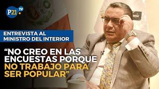 Ministro del Interior Santivañez sobre Colchado y Lozano: "No son mis amigos, tampoco mis enemigos"