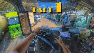 POV Girl Truck Driving ‍️/// The best truck parking? /// Along the French Riviera ️ #1part