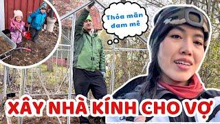 Chồng Phần Lan Làm Nhà Kính Cho Vợ. Hai Con Phụ Giúp Mẹ Hoàn Thành  - Thúy Jyri Family Phần Lan