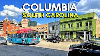 Driving in South Carolina, USA   Downtown Columbia, SC - 4K