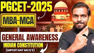 PGCET MBA-MCA | General Awareness | PGCET MBA | PGCET MCA | Dhruvika Academy #pgcet2025