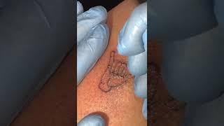 stick and poke tattoo (full how I tattoo on my channel)