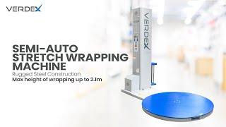 Semi Automatic Stretch Wrapping Machine by Verdex