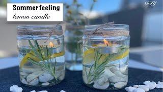 Sommer Easy DIY, Citronella Candles, / Deko Jana