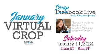 Scrapbook Live with Meggan - January 2025 Virtual Crop - Sketches 3 & 4