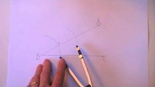 construct the bisector of an angle